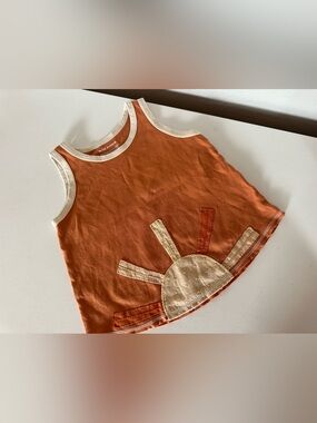 Wild Wawa Rust Sun Applique Tank Top 2/3yrs